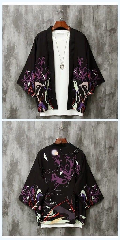 Cardigan Estampado Versátil de Manga Corta para Hombre y Mujer - Image 10