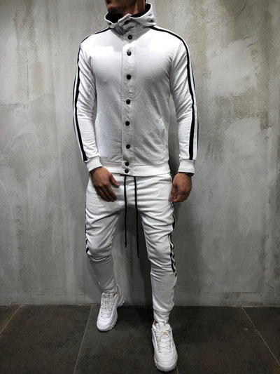 Cardigan Deportivo con Capucha y Botones para Hombre - Image 21