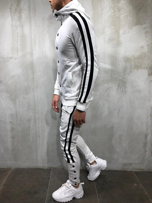 Cardigan Deportivo con Capucha y Botones para Hombre - Image 22