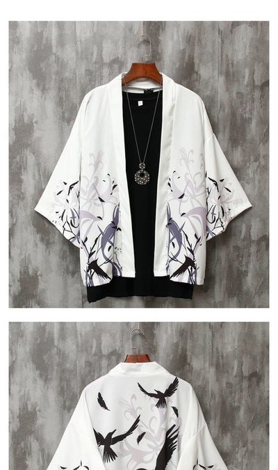 Cardigan Estampado Versátil de Manga Corta para Hombre y Mujer - Image 11