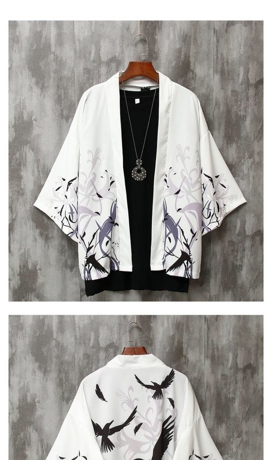 Cardigan Estampado Versátil de Manga Corta para Hombre y Mujer - Image 11
