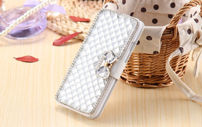 Funda Cartera Flip con Cristales Brillantes y Diamantes de Lujo - Image 9