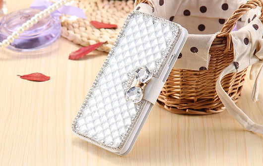 Funda Cartera Flip con Cristales Brillantes y Diamantes de Lujo - Image 9