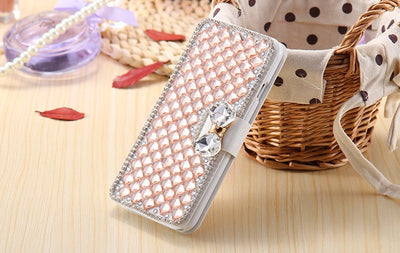 Funda Cartera Flip con Cristales Brillantes y Diamantes de Lujo - Image 11