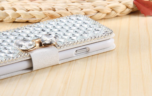 Funda Cartera Flip con Cristales Brillantes y Diamantes de Lujo - Image 12