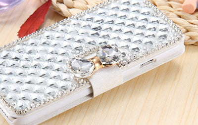 Funda Cartera Flip con Cristales Brillantes y Diamantes de Lujo - Image 14