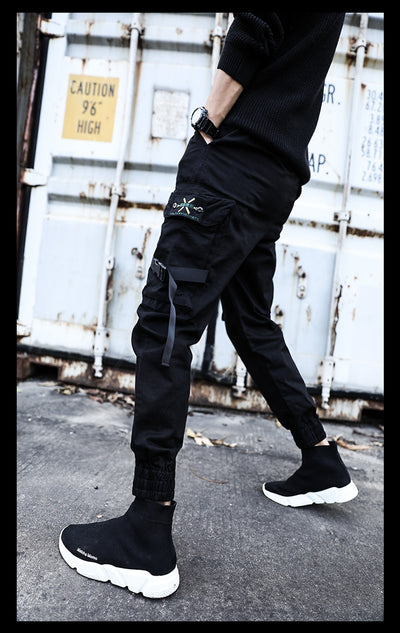 Leggings Funcionales Sueltos para Hombre en Negro - Image 4