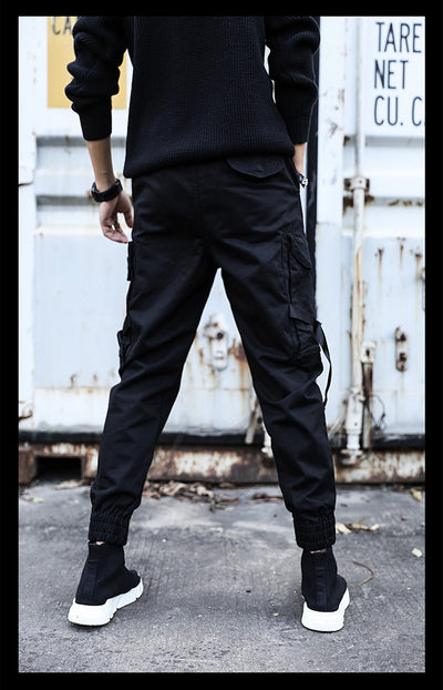 Leggings Funcionales Sueltos para Hombre en Negro - Image 6