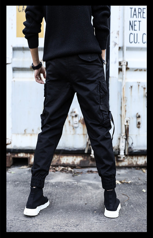 Leggings Funcionales Sueltos para Hombre en Negro - Image 6