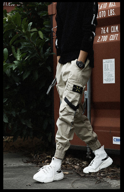 Leggings Funcionales Sueltos para Hombre en Negro - Image 8