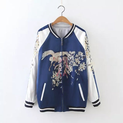 Chaqueta Béisbol Phoenix Bordada Mujer Corte Holgado - Image 6