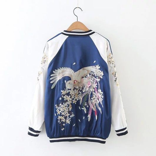 Chaqueta Béisbol Phoenix Bordada Mujer Corte Holgado - Image 13