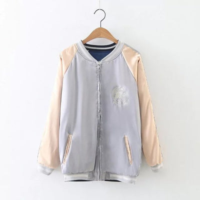 Chaqueta Béisbol Phoenix Bordada Mujer Corte Holgado - Image 14