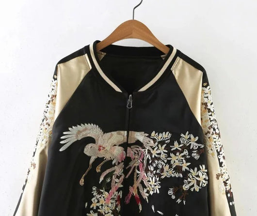 Chaqueta Béisbol Phoenix Bordada Mujer Corte Holgado - Image 16