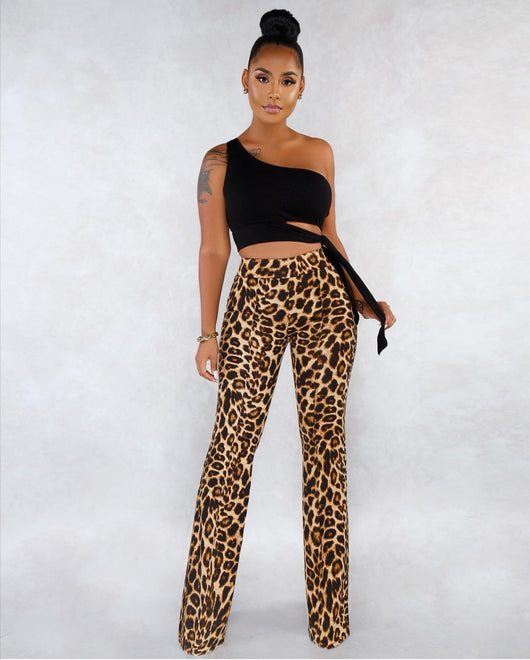 Pantalones Acampanados Leopardo Slim - Image 6