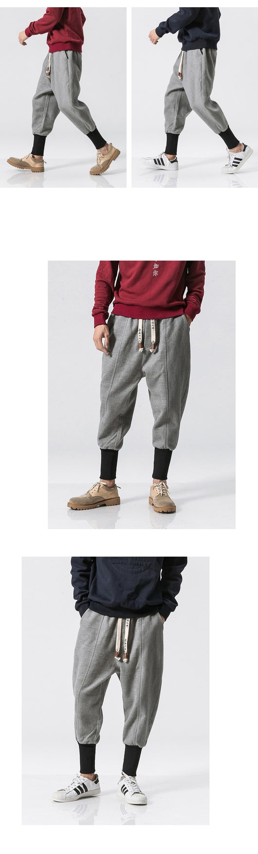 Pantalones Harem Sueltos Casuales para Adolescentes - Image 7
