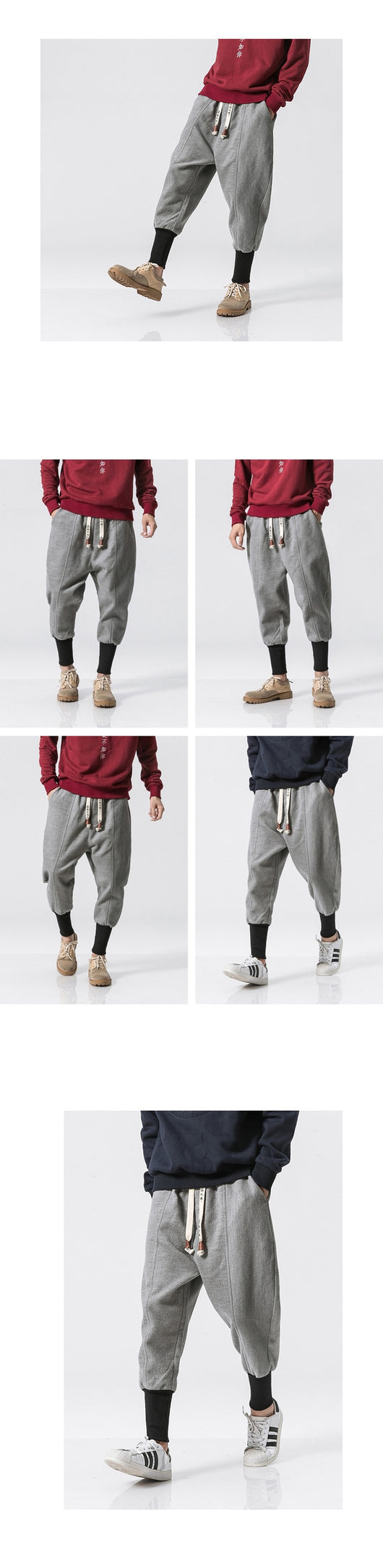 Pantalones Harem Sueltos Casuales para Adolescentes - Image 8