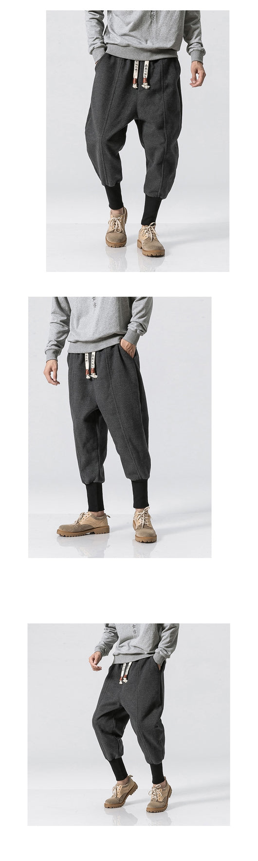Pantalones Harem Sueltos Casuales para Adolescentes - Image 9