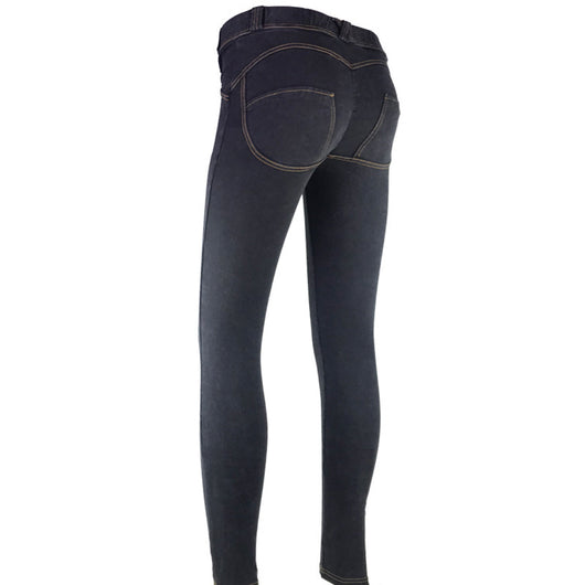 Pantalones Yoga Levantacaderas de Denim Stretch Ajustado - Image 10