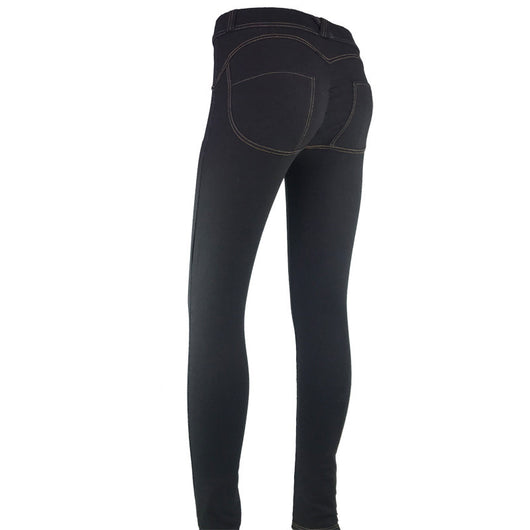 Pantalones Yoga Levantacaderas de Denim Stretch Ajustado - Image 11