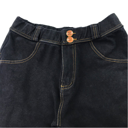 Pantalones Yoga Levantacaderas de Denim Stretch Ajustado - Image 13