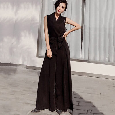 Jumpsuit Elegante con Escote en V y Moño - Image 21