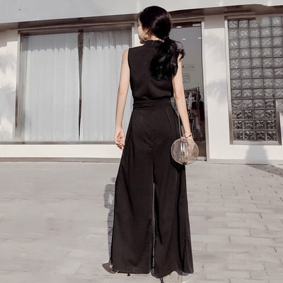 Jumpsuit Elegante con Escote en V y Moño - Image 22