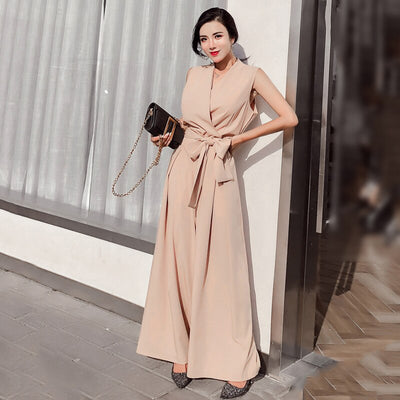 Jumpsuit Elegante con Escote en V y Moño - Image 24