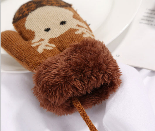 Guantes Infantiles Invierno con Diseño Navideño y Cordón de Seguridad - Image 18