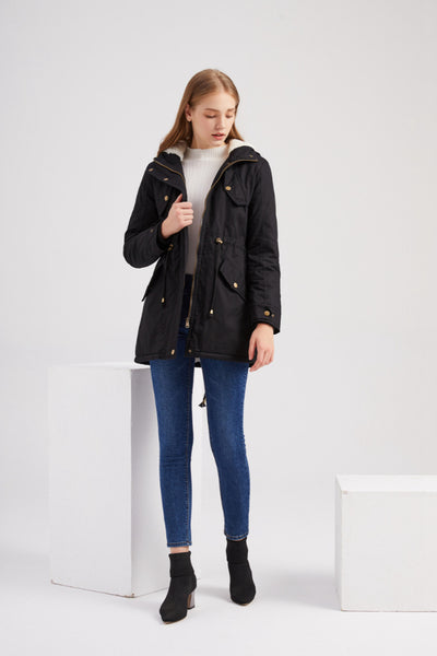 Abrigo Parka Grueso para Mujer con Capucha y Forro Polar - Image 13
