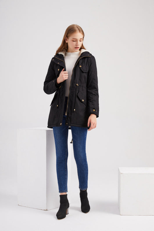 Abrigo Parka Grueso para Mujer con Capucha y Forro Polar - Image 13