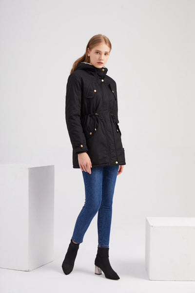 Abrigo Parka Grueso para Mujer con Capucha y Forro Polar - Image 14