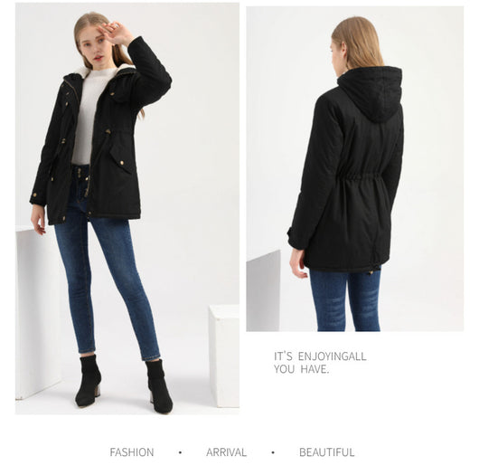 Abrigo Parka Grueso para Mujer con Capucha y Forro Polar - Image 18