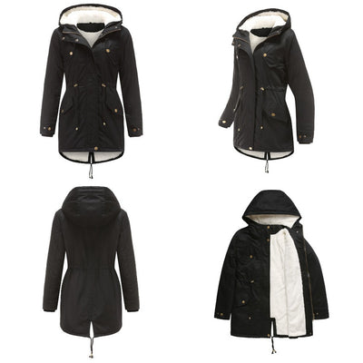 Abrigo Parka Grueso para Mujer con Capucha y Forro Polar - Image 20