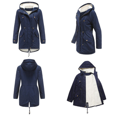 Abrigo Parka Grueso para Mujer con Capucha y Forro Polar - Image 21