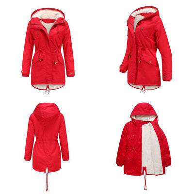 Abrigo Parka Grueso para Mujer con Capucha y Forro Polar - Image 22