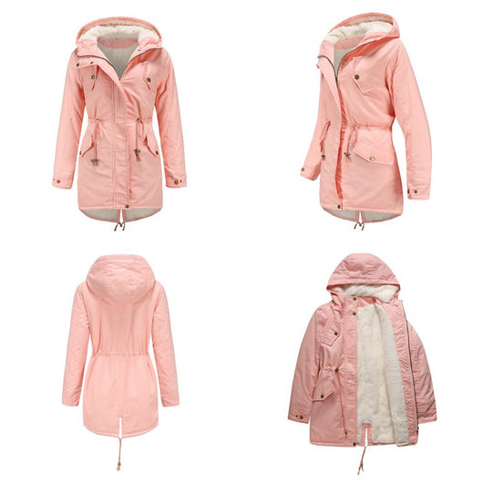 Abrigo Parka Grueso para Mujer con Capucha y Forro Polar - Image 24