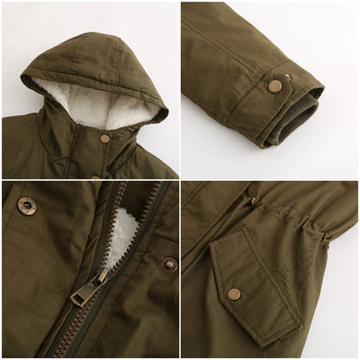 Abrigo Parka Grueso para Mujer con Capucha y Forro Polar - Image 29