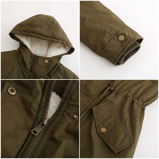 Abrigo Parka Grueso para Mujer con Capucha y Forro Polar - Image 29