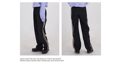 Pantalones Rectos Clásicos con Detalles Bordados Laterales - Image 10