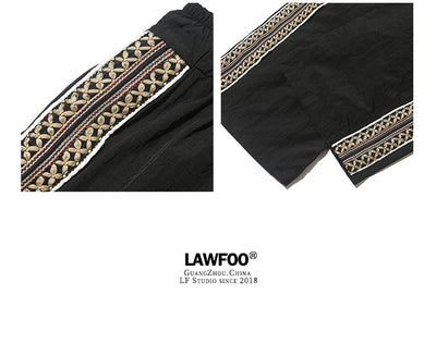 Pantalones Rectos Clásicos con Detalles Bordados Laterales - Image 15