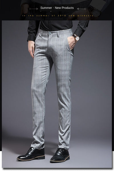 Pantalones Casuales a Cuadros Slim Fit para Hombre - Image 8