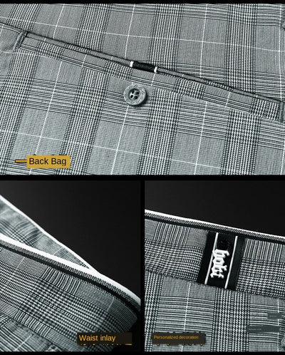 Pantalones Casuales a Cuadros Slim Fit para Hombre - Image 13