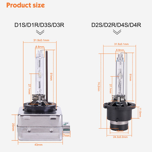 Bombilla HID Xenón 35W con Soporte de Hierro D1S/D2S/D3S/D4S - Image 9