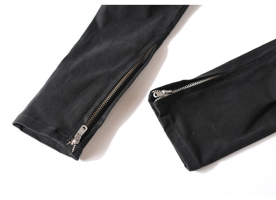Pantalones Slim Elásticos con Cierre y Detalle de Cuerda de Cuero - Image 16