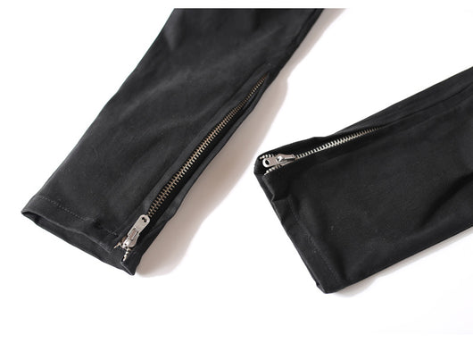 Pantalones Slim Elásticos con Cierre y Detalle de Cuerda de Cuero - Image 16