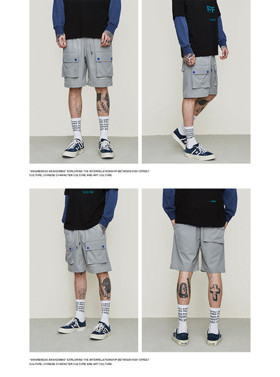 Shorts Casuales de Verano con Cordón Elástico y Bolsillos Japoneses - Image 6