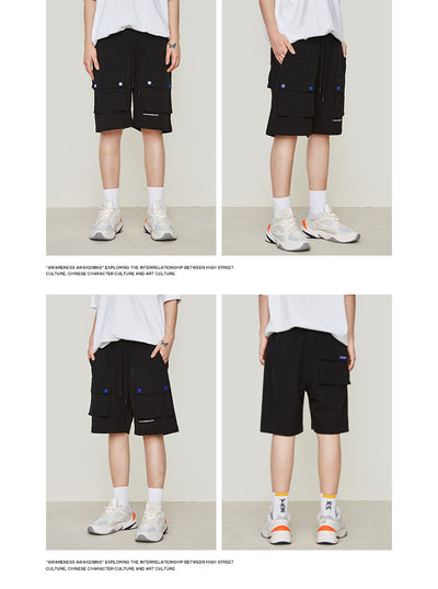 Shorts Casuales de Verano con Cordón Elástico y Bolsillos Japoneses - Image 10