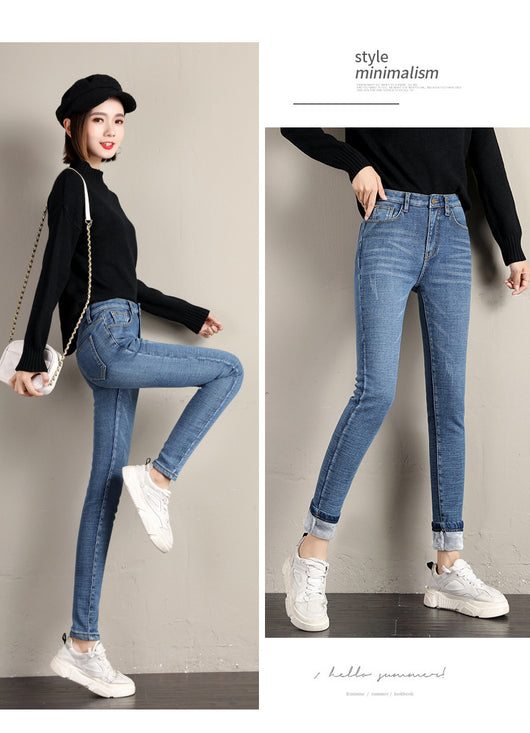 Pantalones Térmicos Reductores de Terciopelo para Mujer Talla Plus - Image 11