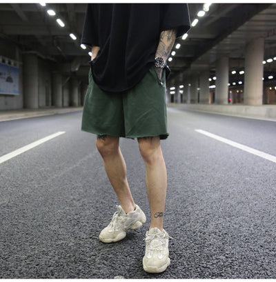 Shorts de Algodón Terry Liso Oversized - Image 20